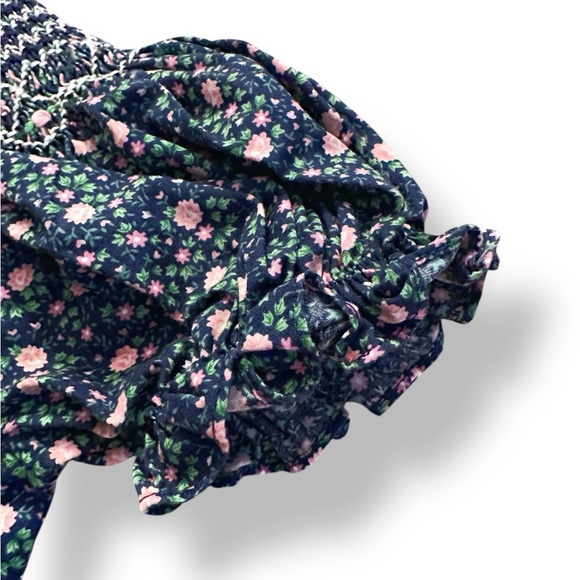 Rosalina | Vintage Floral Smocked Dress (2T) - Picture 3 of 6